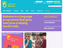 Tablet Screenshot of makaton.org