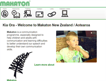 Tablet Screenshot of makaton.org.nz