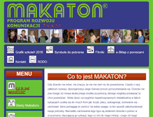 Tablet Screenshot of makaton.pl